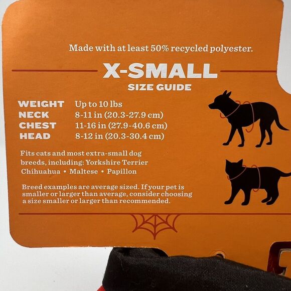 Size XS Hyde and Eek! Firefighter Pet Costume Halloween ( up to 10 lbs ) - Picture 4 of 6